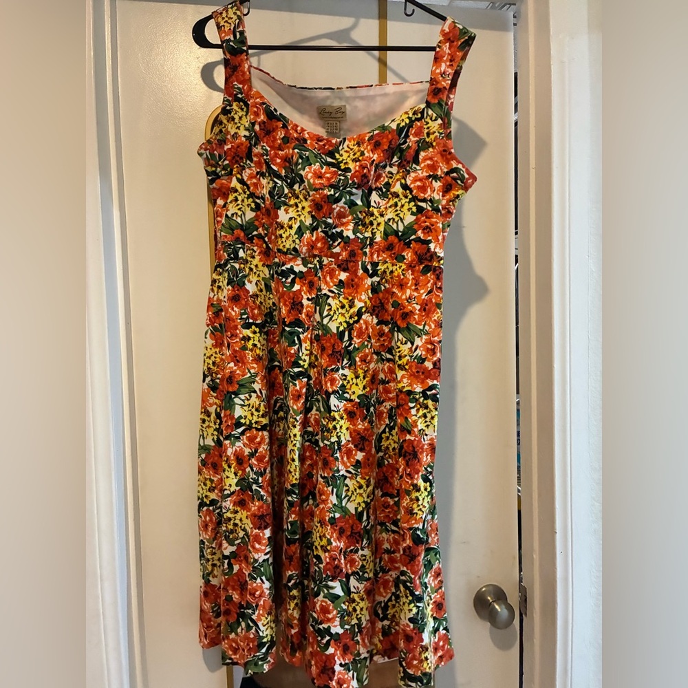 Lindy Bop Vibrant Floral Dress